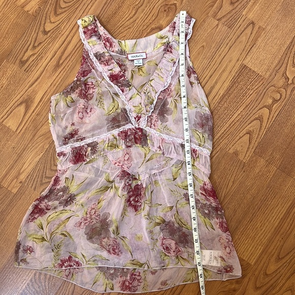 Brand New Max&Co. Floral Pink Silk Blouse US 6 - Picture 12 of 12